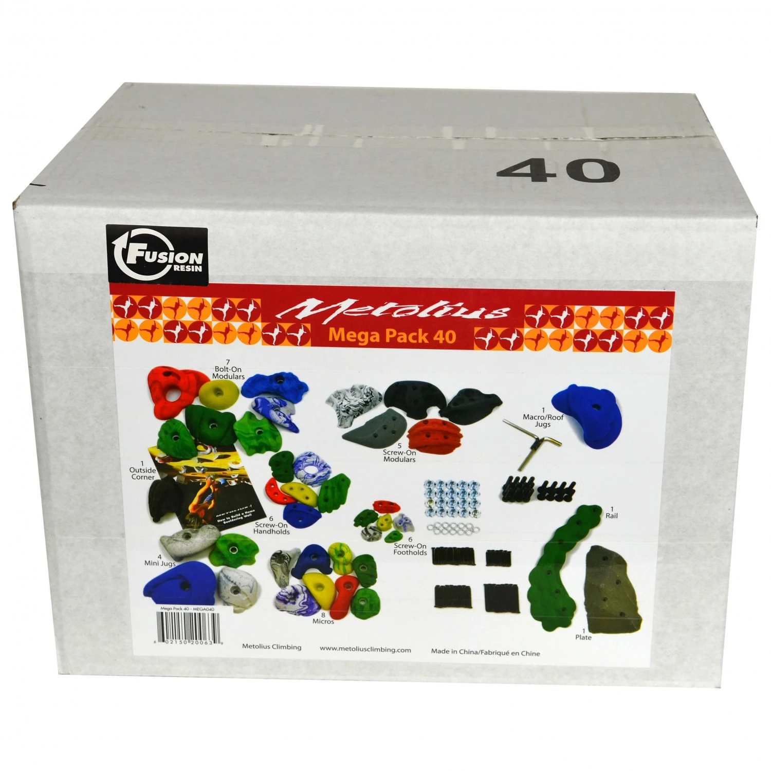 Metolius Mega Pack 40 - Klettergriffe 3 Metolius Mega Pack 40 - Klettergriffe